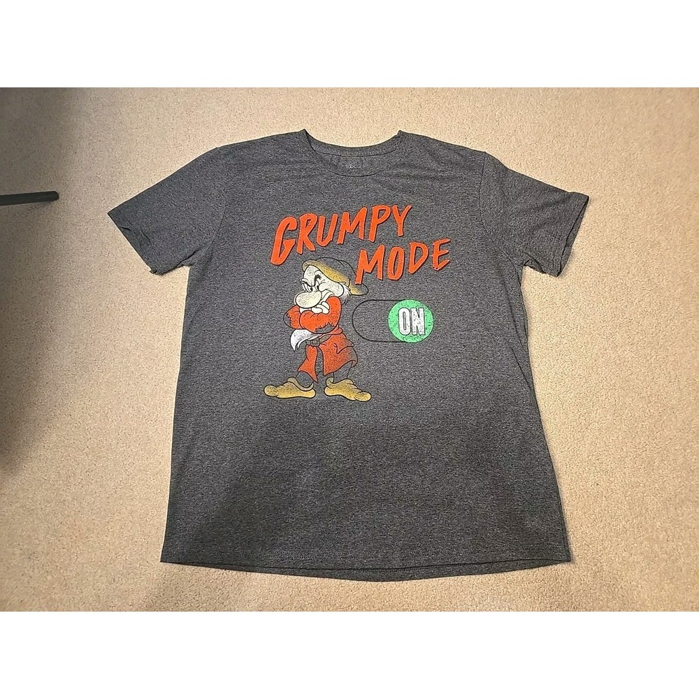 Disney Store Grumpy Mode T-Shirt‎ Men – Snow White and the Seven Dwarfs Sz L